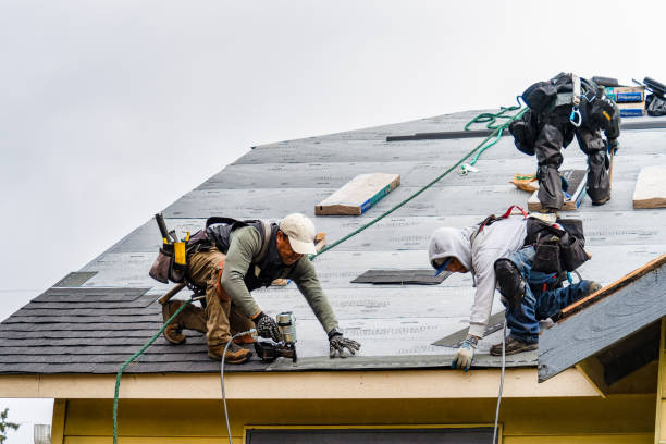 Professional Gutter Installation technician working in Egg Harbor City, NJ